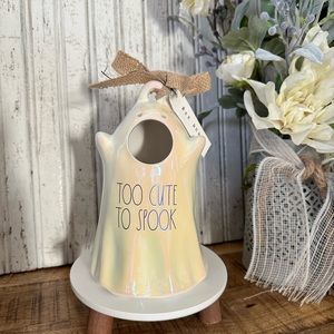 Rae Dunn “Too Cute To Spook” Birdhouse Table Decor